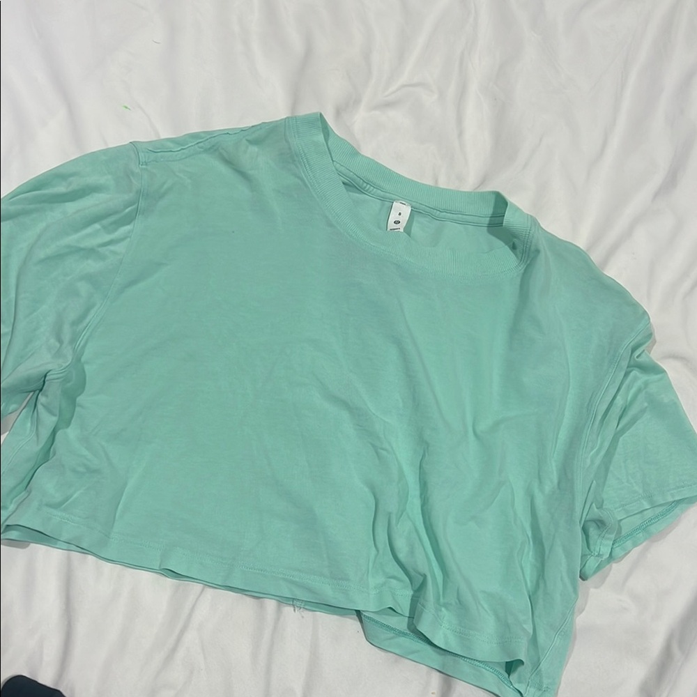 Lululemon Mint Green All Yours Crop Top